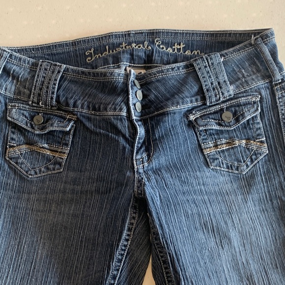 Industrial Cotton size 15 Stylish Blue Boot Cut Jeans - Picture 5 of 10